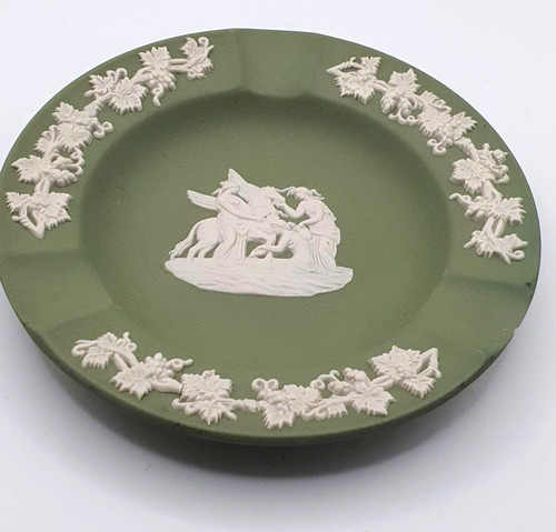 Green white ceramic - green/white, decorative