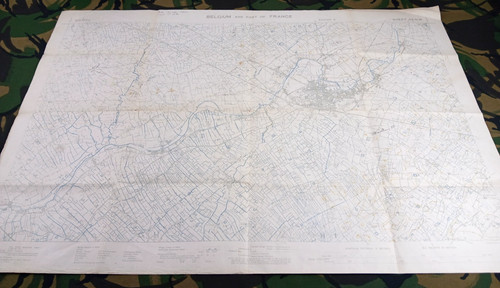 Ww1 british army map - british,