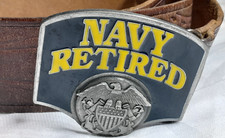 Vintage Navy Retired Brown