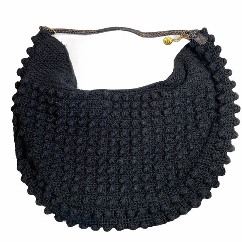 Big buddha black crocheted - big,