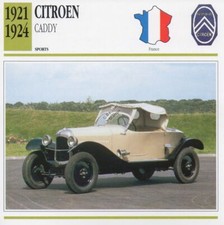 1921-1924 CITROEN CADDY Sports Classic Car Photo/Info Maxi Card