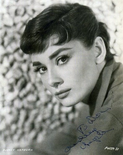 Audrey hepburn signed - hepburn,