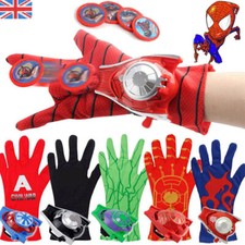 Toddler Kids Avengers Batman Spiderman Hulk Glove Launcher Props Superhero Toys