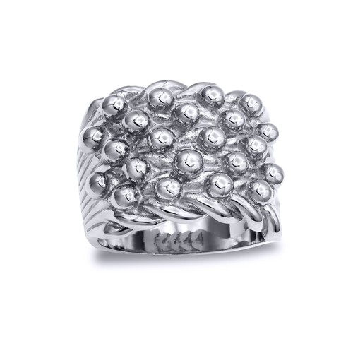 Mens silver jewelco london iii - silver,