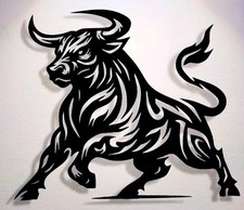 RETRO 'BULL' METAL WALL ART