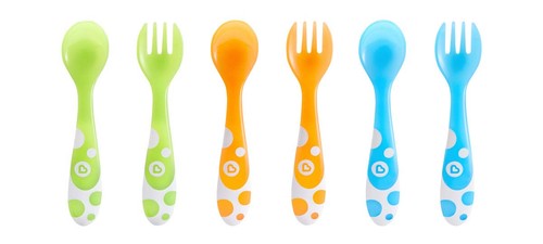 Munchkin multi coloured forks - multi-coloured,