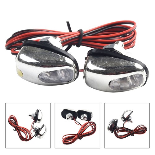 Universal chrome blue led - 2*universal,