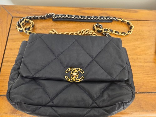 Chanel bag navy medium - 19,