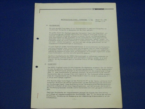 Wersi construction manual - wersi,