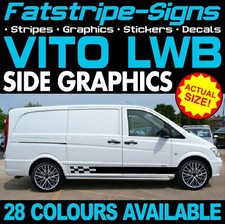 to fit MERCEDES VITO LWB GRAPHICS STICKERS STRIPES DECALS CAMPER DAY RACE VAN