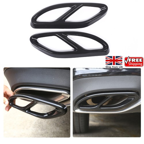 Black exhaust muffler tips - exhaust,