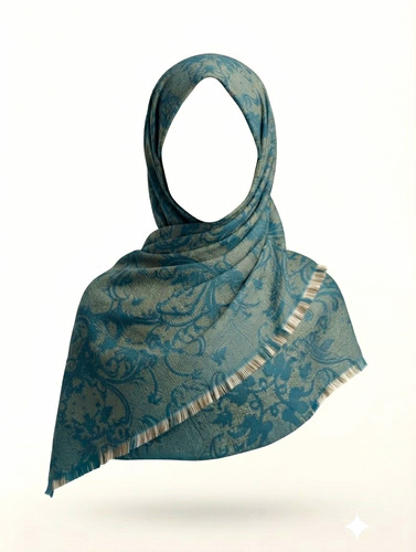 Dubai style hijab teal - hijab, and