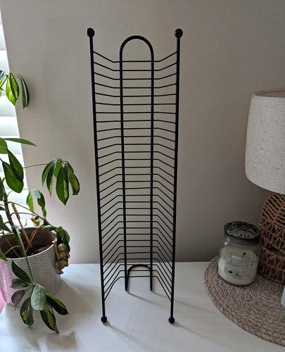 Black metal wire tower - black,