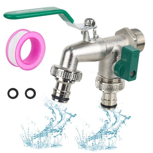 Double garden tap 4inch - double,