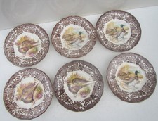 6 x Palissy Game Series Side Plates 7" - Royal Worcester