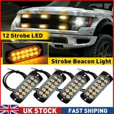 4x 12 LED Amber Truck Car