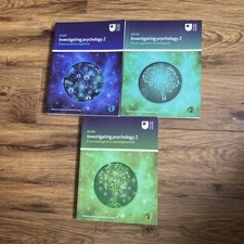 Open University DE200 Investigating Psychology Course Books 1-3 Good Condition 