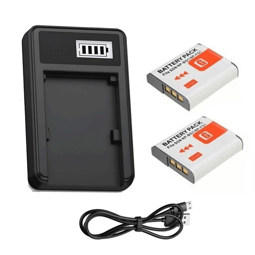 Charger 2pc battery sony dsc - charger,