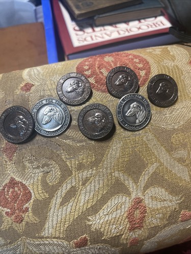 Seven vintage pin badge - vintage,