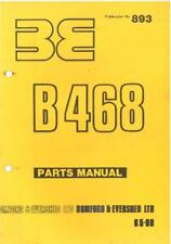 Bomford Hedgetrimmer B468 Parts Manual - B 468