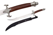 30" Brown Wood Handle Scimitar