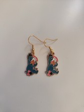 Winnie The Pooh Eeyore Dangle Earrings - Gold Colour 
