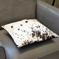 Tricolor Cowhide Pillow Cover