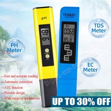 PH TDS&EC Meter Tester Digital Electric Conductivity Hydroponics Water Test Pen.