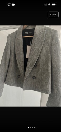 Brand new zara grey cropped - zara,