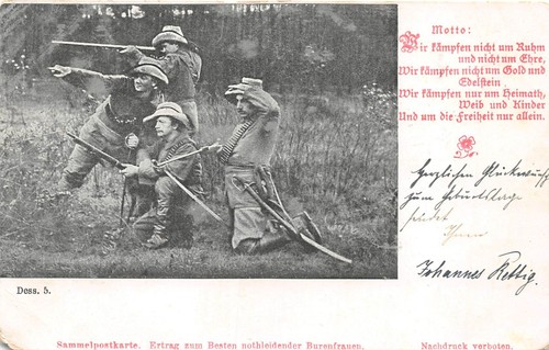 Postcard military boer war - ,