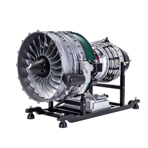 Metal aviation turbofan jet - metal,