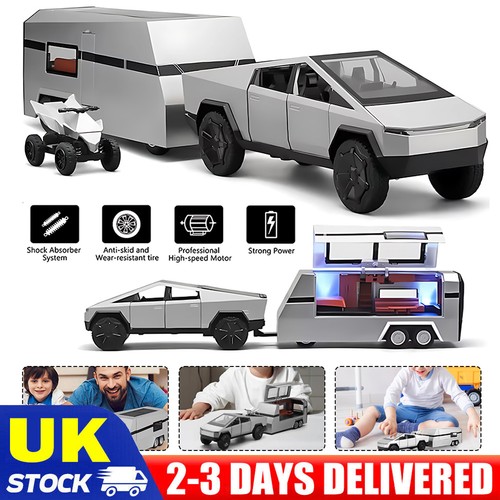 Pickup truck with rv - 1:32,