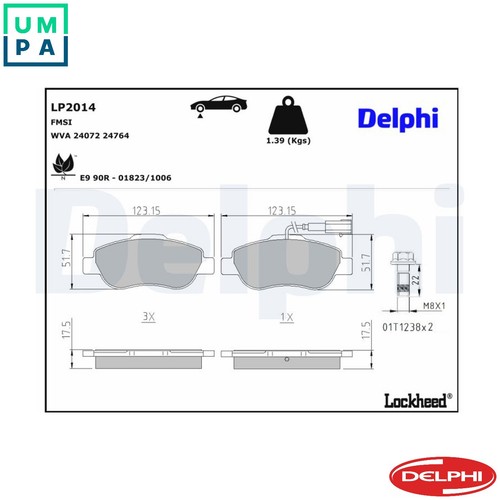 Brake pad set disc - pad,