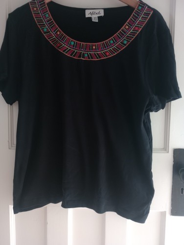 Black womens shirt with - black, t-shirt