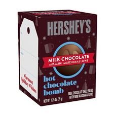 HERSHEY'S Hot Chocolate Bomb with Mini Marshmallows Gift Box 1.25 Ounce