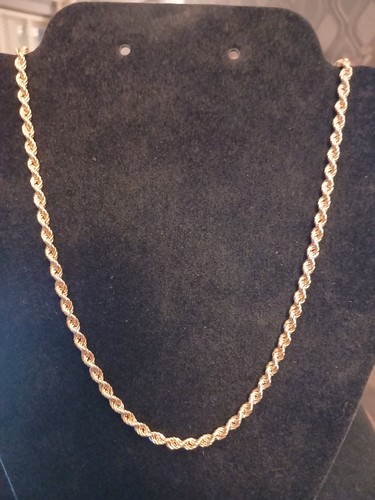 9ct yellow gold heavy - , rope
