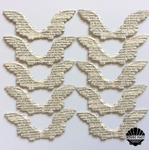 X10 embossed die cuts wings - cuts,