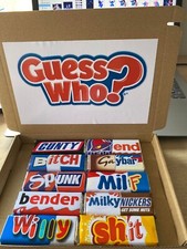 box of rude chocolate bars