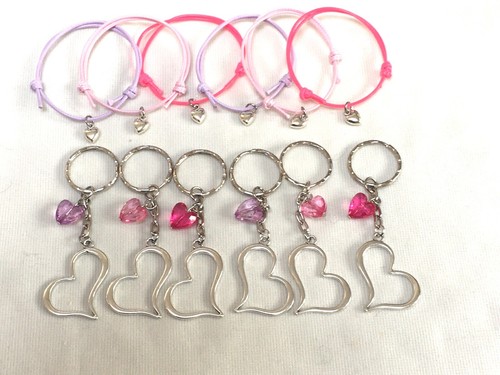Heart friendship bracelets - 6, &