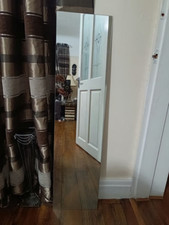 Frameless Full Length Wall Mirror — Excellent Condition — Pick Up Salford M6
