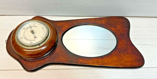 Vintage english wall barometer - english,