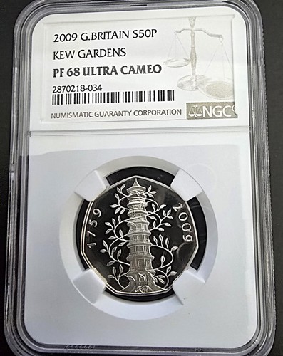 2009 kew gardens 50p silver - 2009,