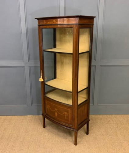 Inlaid mahogany bow fronted - bow,