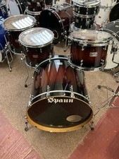 SPAUN “TL MAPLE” Wine Burst Lacquer. 12x9,14x12,16x14,22x18. IMMACULATE !!