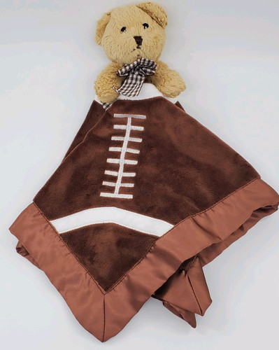 Football bear lovey rattle - football,