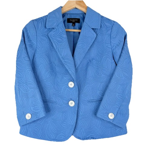 Talbots jacquard blazer jacket - blazer,