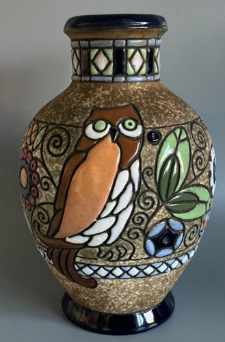 Art deco owl - deco,
