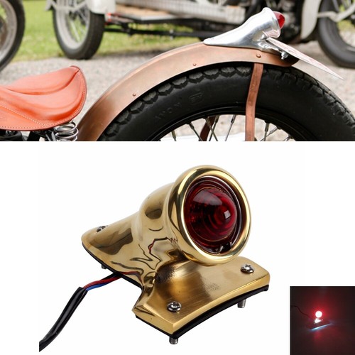 Brass crocker style taillight - crocker,