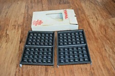 TEFAL 2 Waffle plates for Sandwich Maker / Grill VINTAGE RETRO 