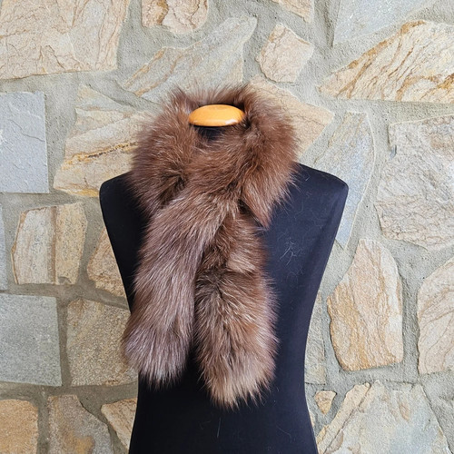 Genuine fox fur scarf wrap - genuine,
